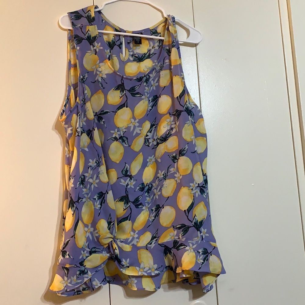 Torrid Lemon Lavender Tank Top Size 3